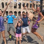 kids having fun during a Colosseum Group Tour with Rome for kids