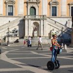 Girl during a Rome for kids segway tour