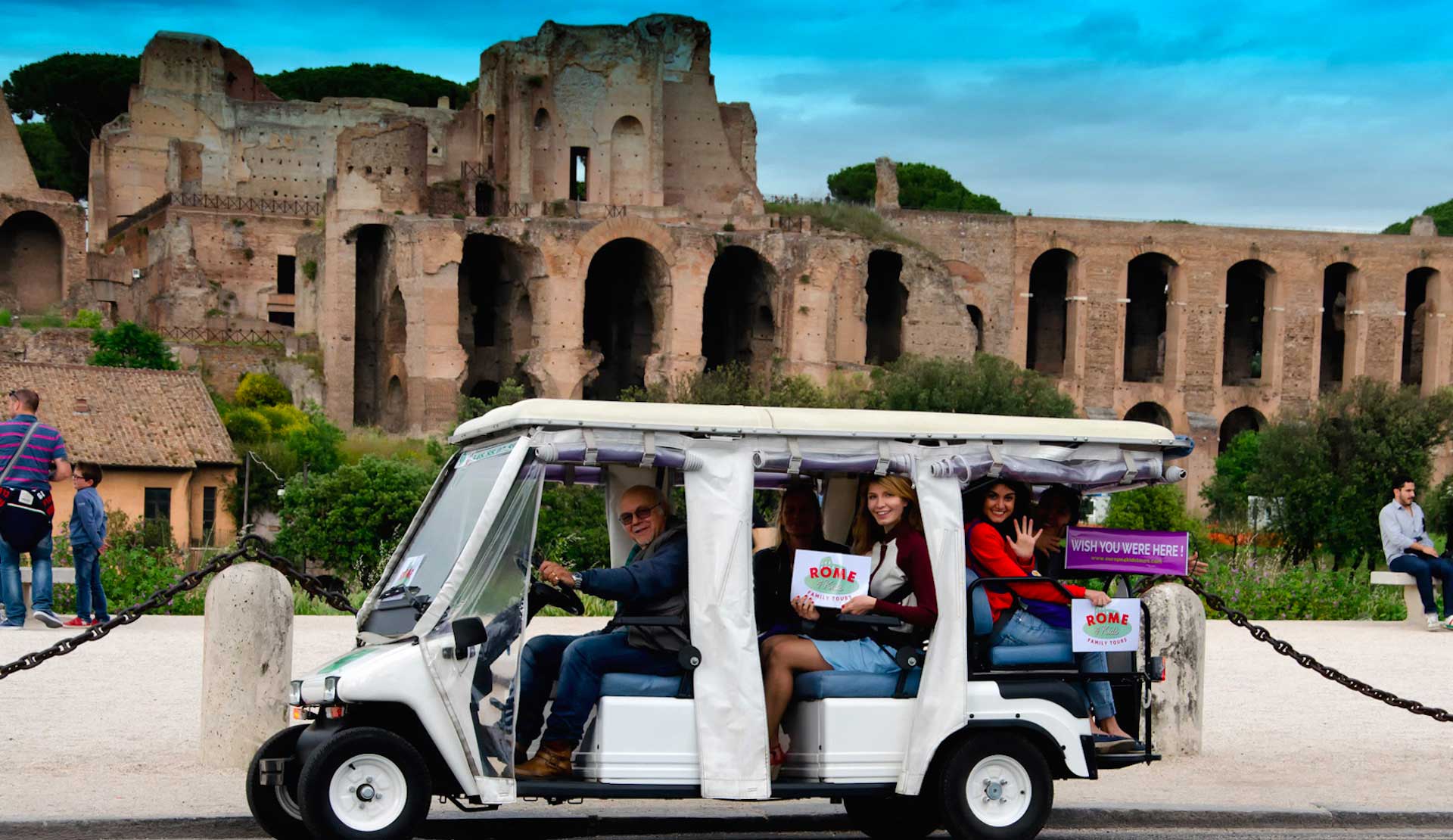rome tour golf cart