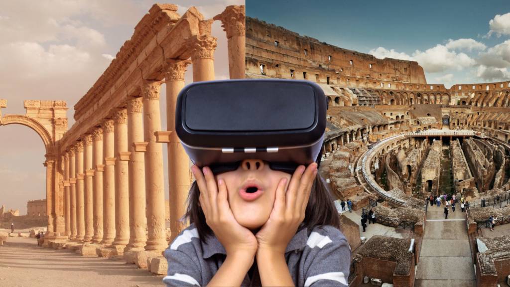 VR walking tour of ancient rome for kids